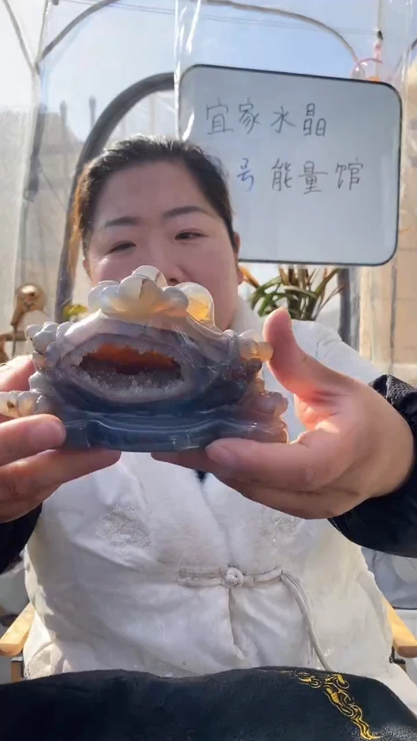 【闪购商品】玛瑙摆件未镶嵌玛瑙金蟾D859