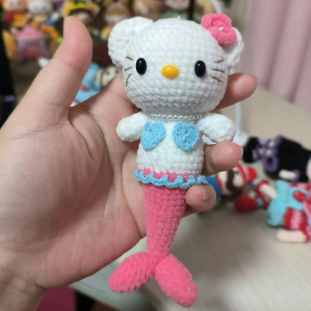 手工钩织玩偶成品