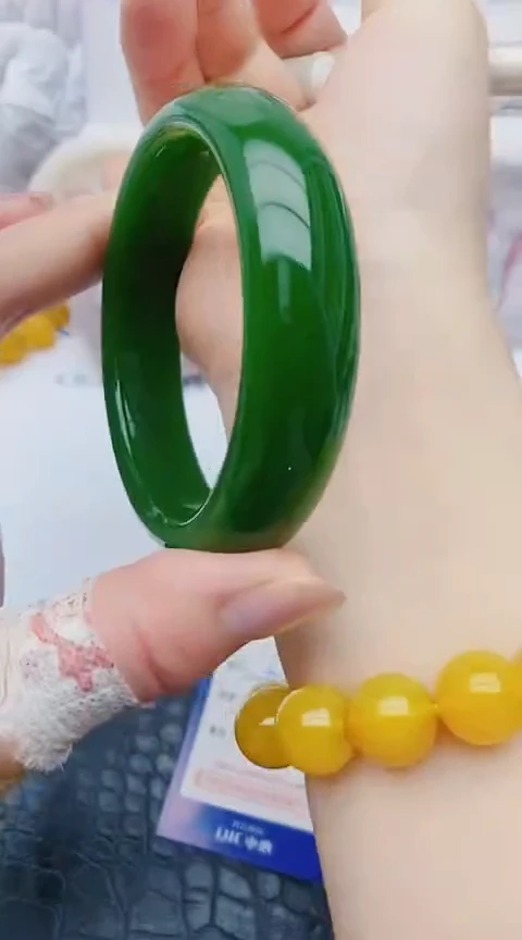 未镶嵌手镯石英质玉y92+60-61