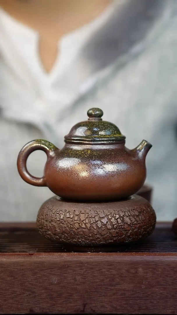 茶壶紫砂柴烧紫砂容天