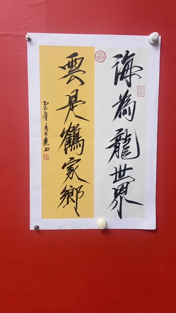 书法马大悲老师海为龙世界
