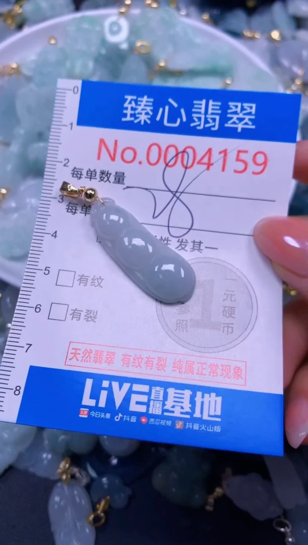 吊坠(不含链)未镶嵌翡翠4159