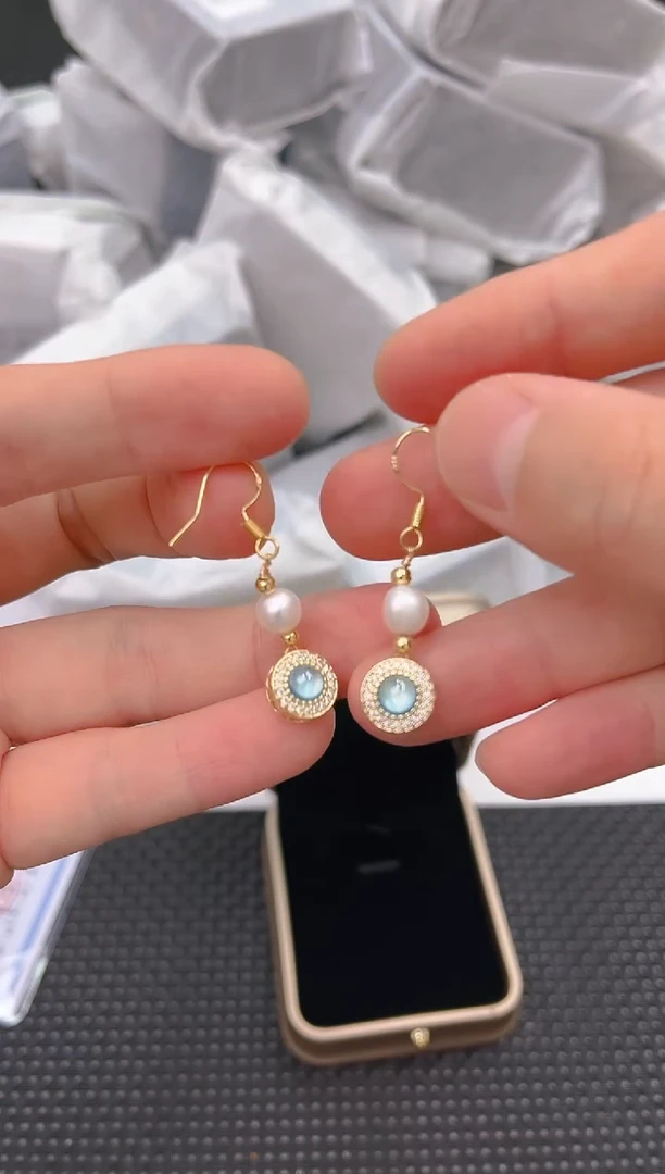 未镶嵌淡水珍珠耳饰ed1318