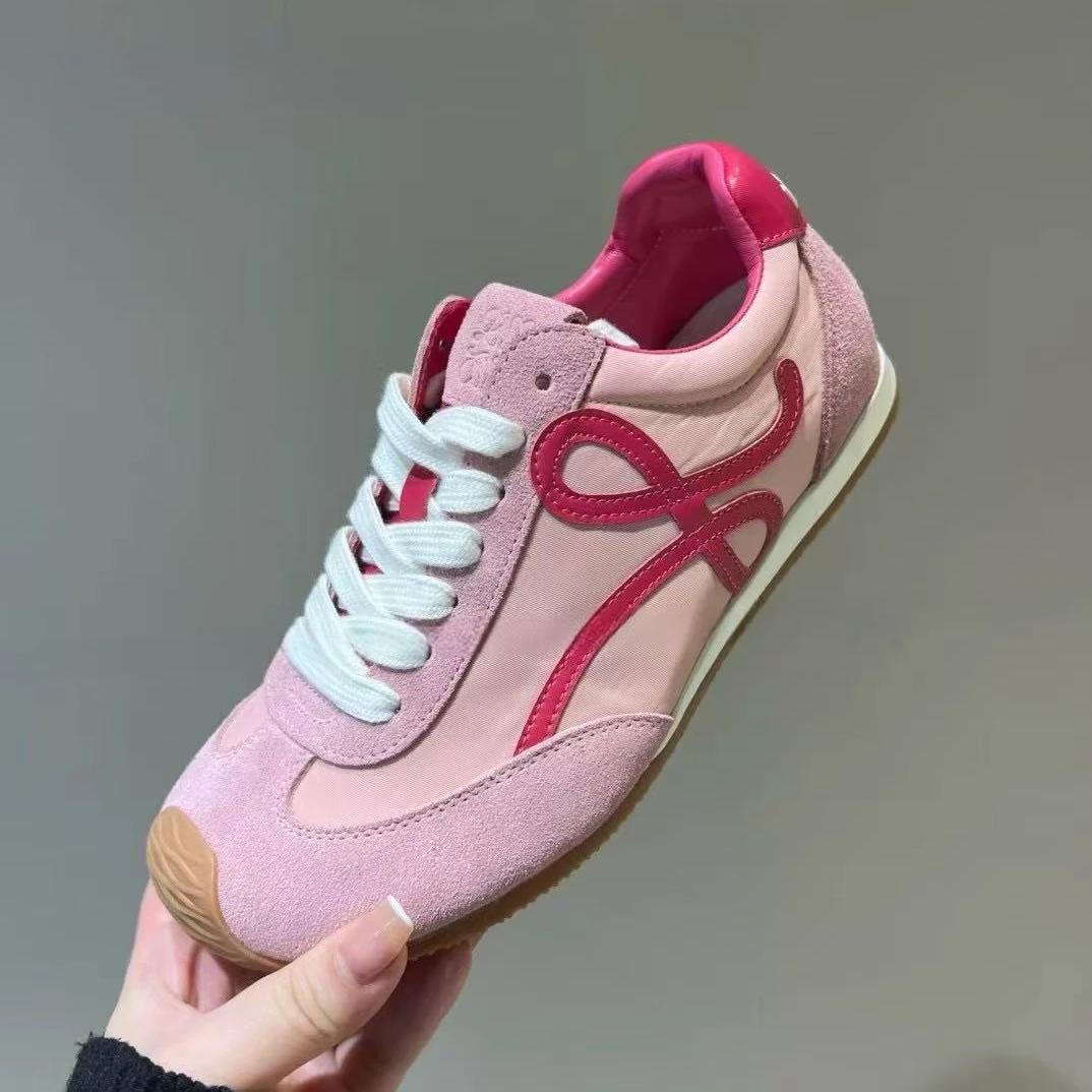 【交个朋友专属】(艾微妮)-春季女士多巴胺配色德训板鞋XY