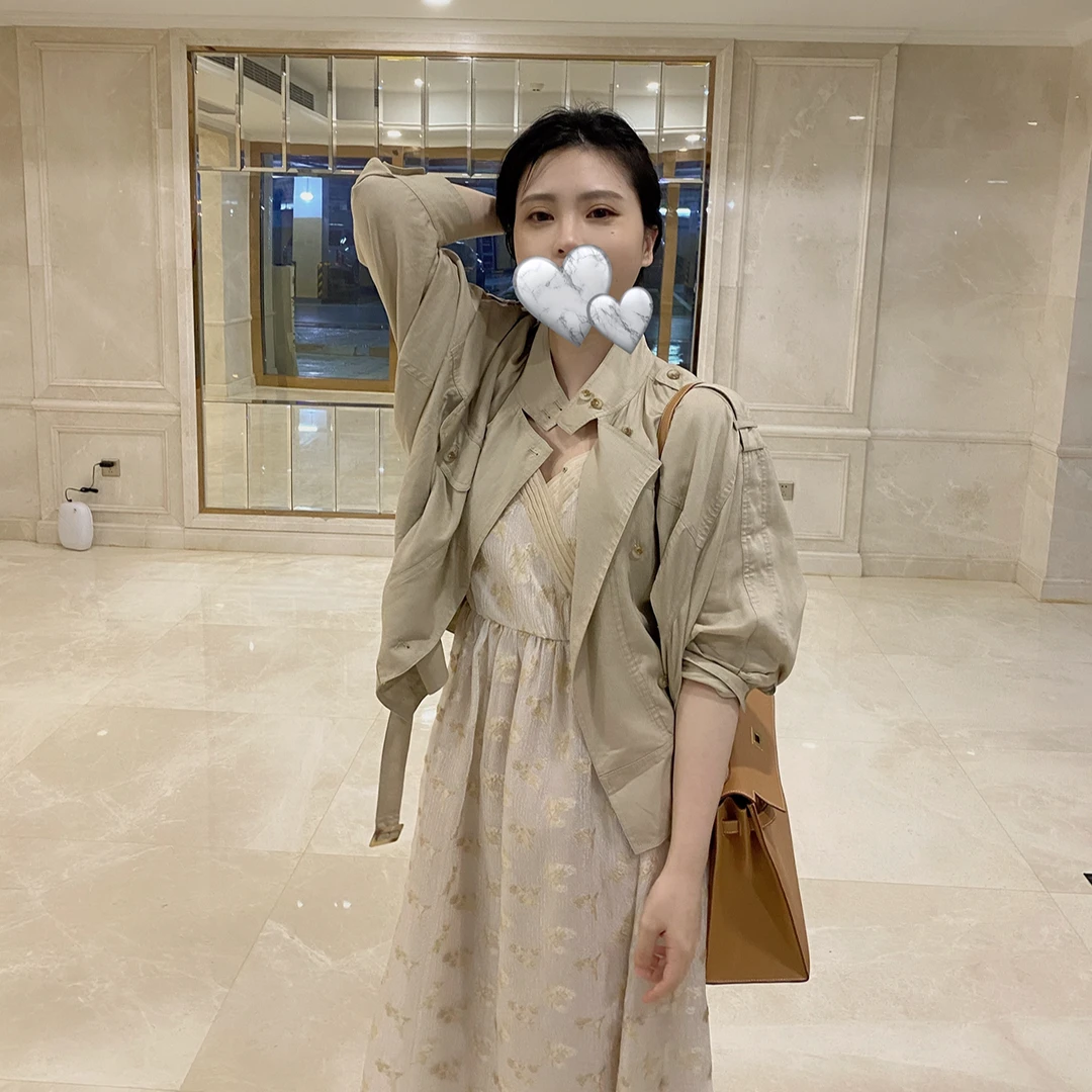 ASM ANNA◆ anna私服推荐 超轻薄亚麻夹克套装A6476