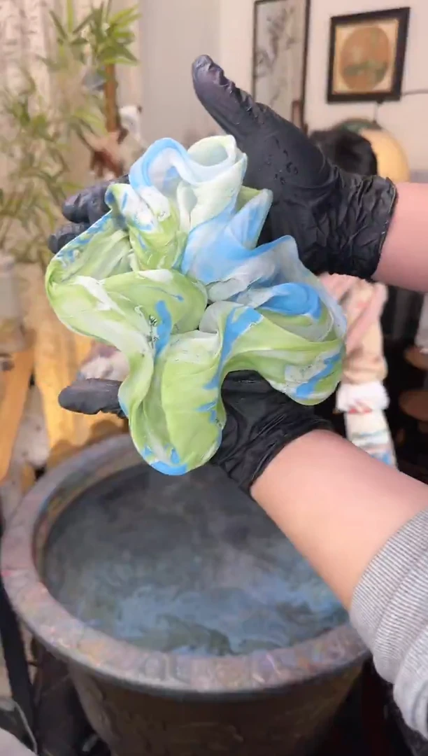 20 蓝绿色 大贝壳发圈