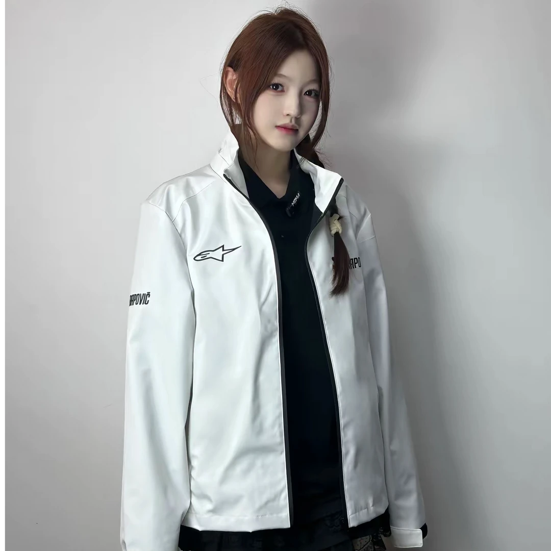 新款定制A星款天蝎联名男女摩托车骑行冲锋衣春秋防风长袖可拆帽