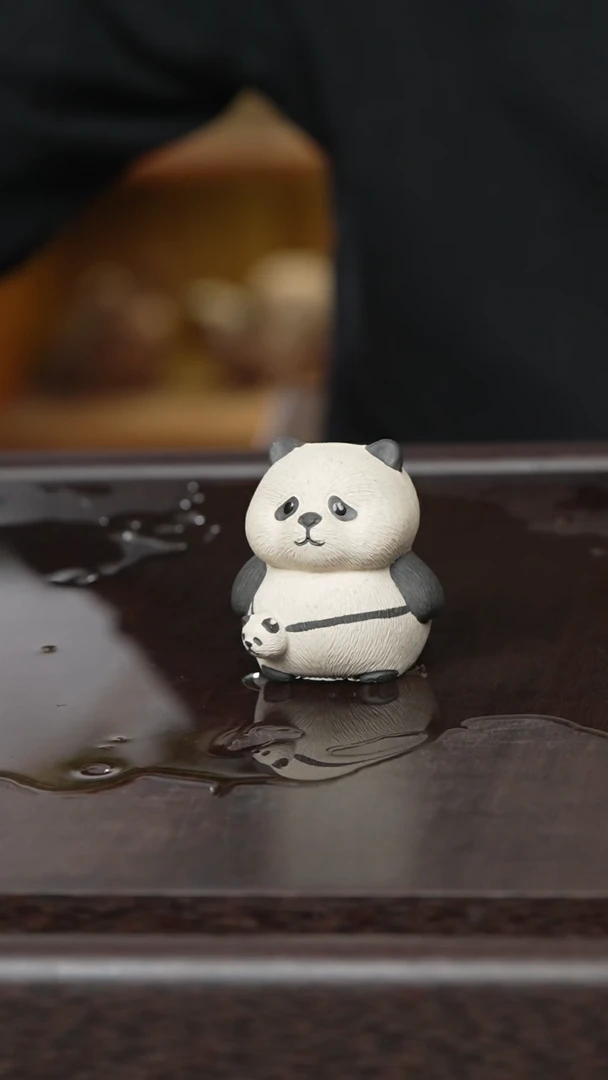 紫砂茶宠紫砂 小熊猫