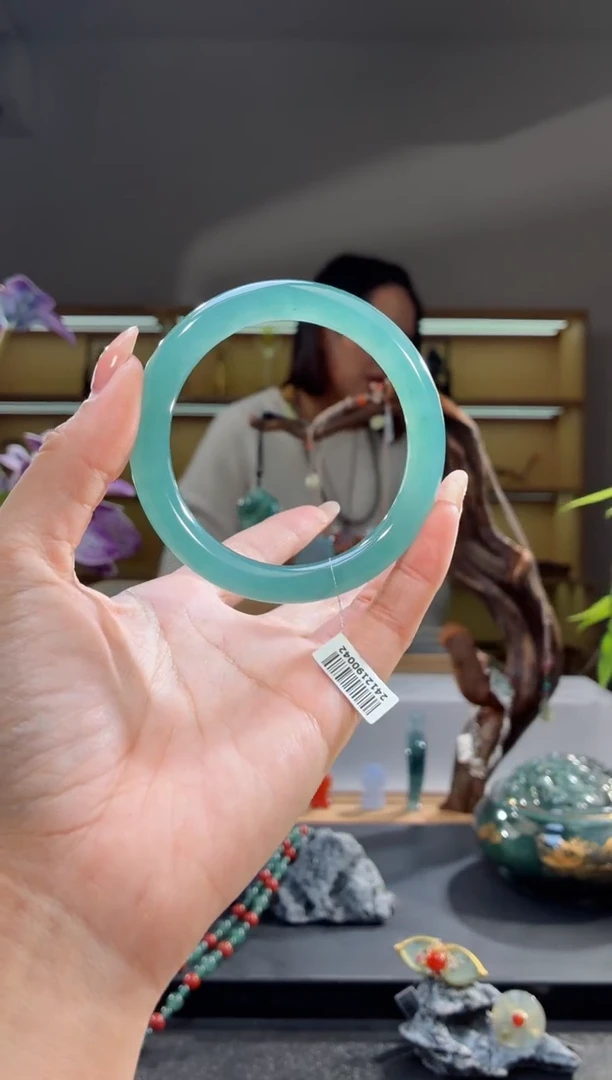 未镶嵌手镯翡翠56圈