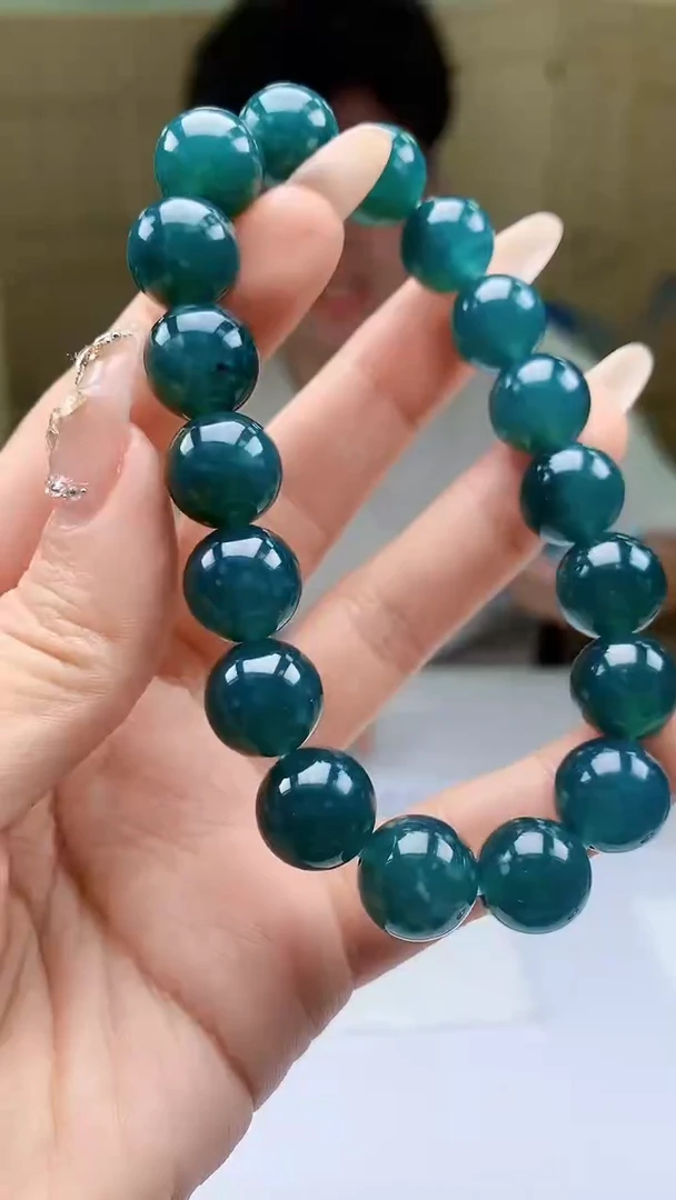 【闪购商品】定制翡翠未镶嵌4688ty-毛货手串56