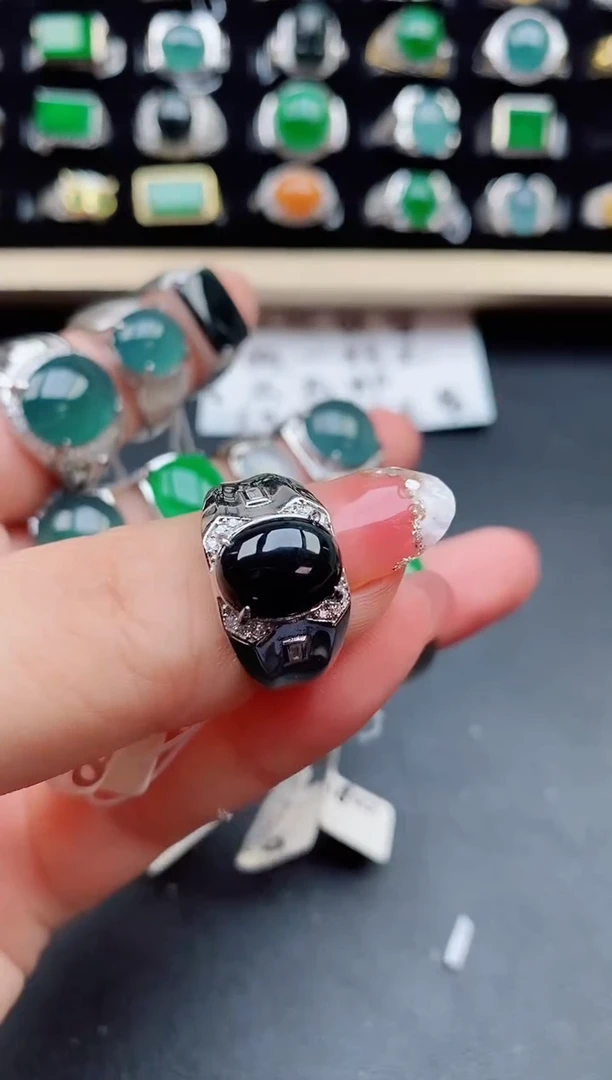 【闪购商品】翡翠戒指银S925镶嵌121212