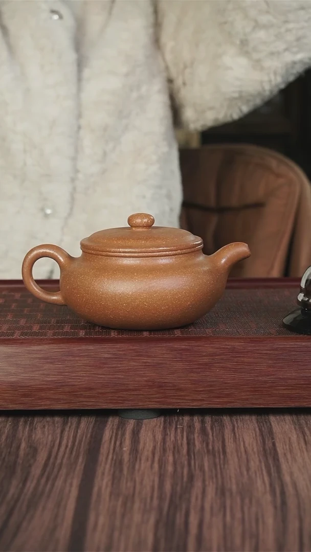 【闪购商品】紫砂茶壶沉香段   扁腹
