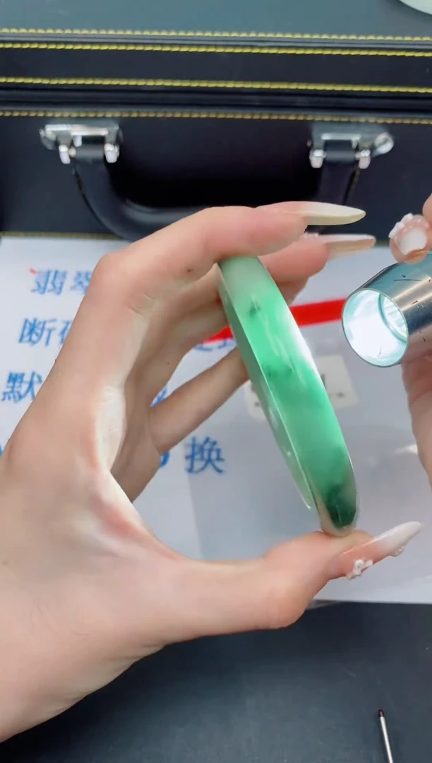 未镶嵌手镯翡翠默认有瑕--349