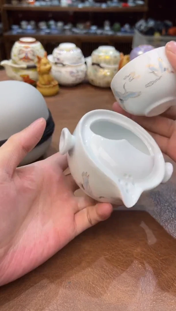 真的很便宜会开片的旅行茶具