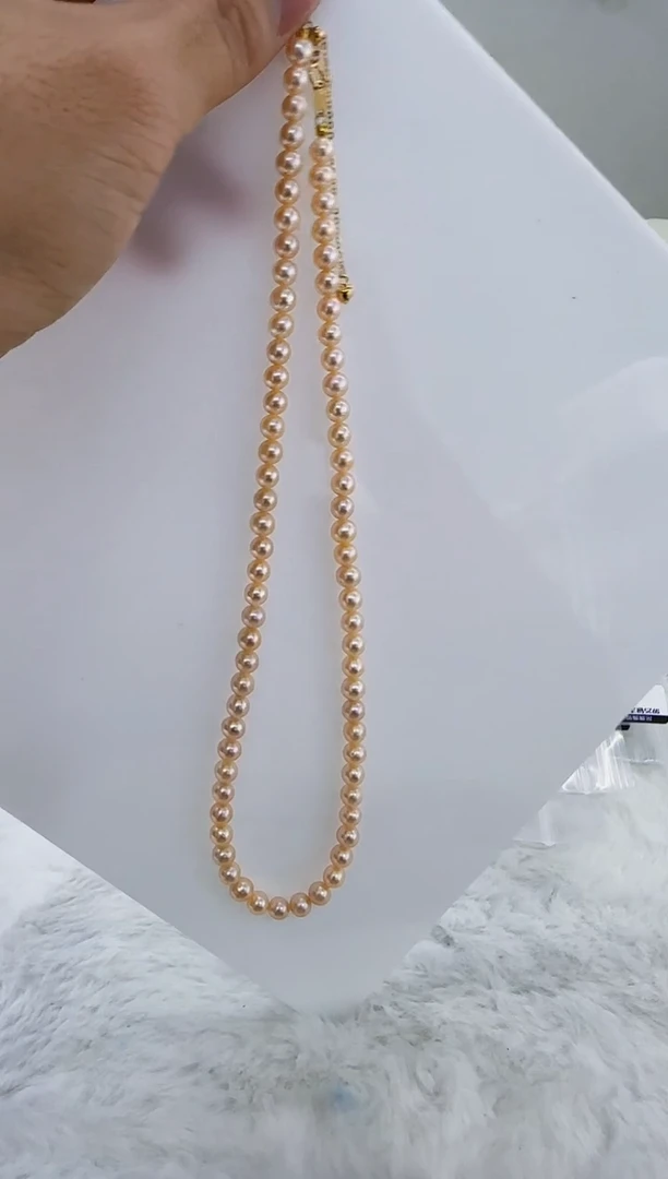 未镶嵌淡水珍珠DA淡水珍珠项链5-6 y529
