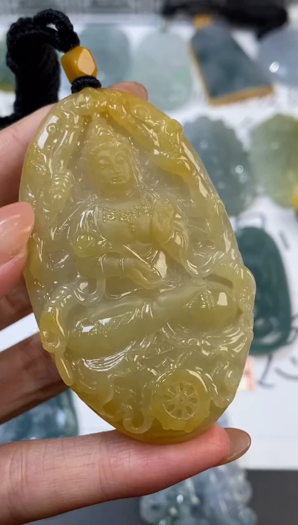 未镶嵌挂件翡翠370744  多人