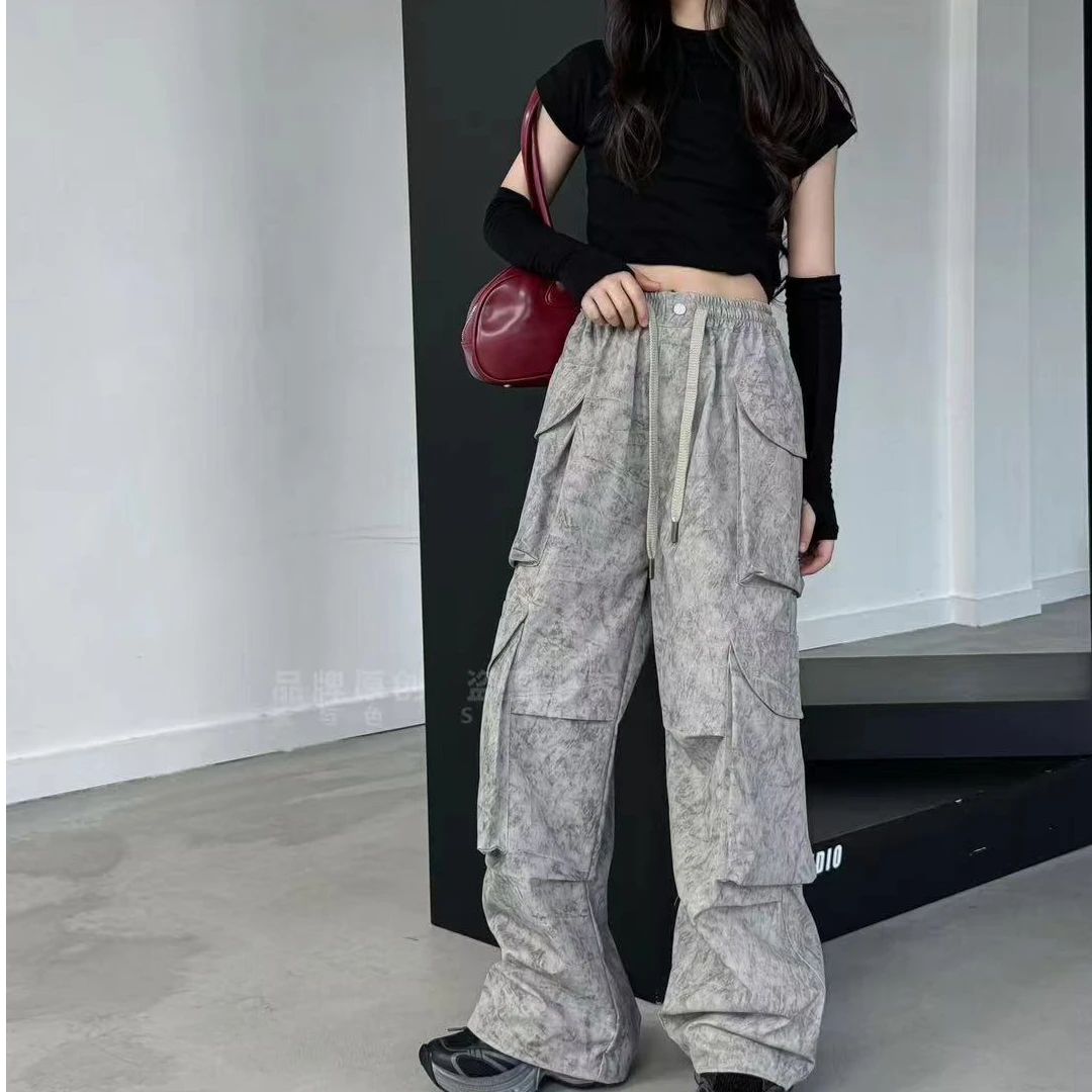 505962 《红+米》韩版男童女童新款秋款时尚儿童洋气百搭休闲工装裤