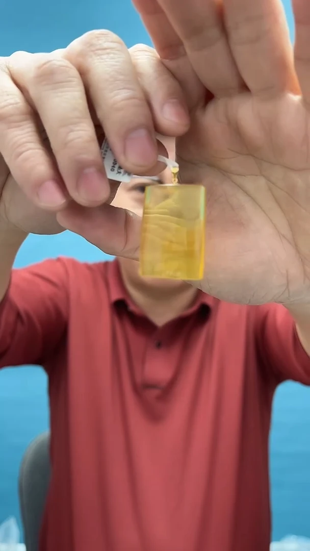 【闪购商品】琥珀裸石18K金镶嵌18天然蜜蜡微瑕