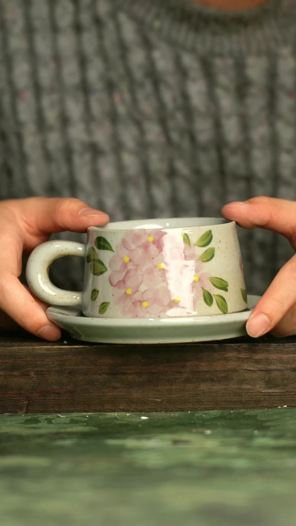 青诗集手工手绘瓷器