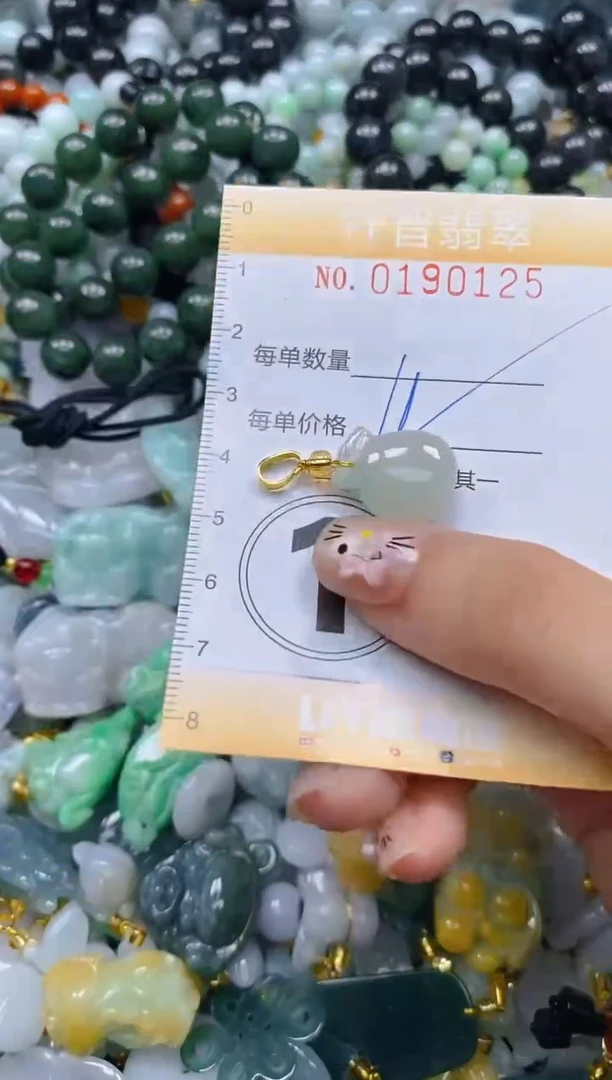 翡翠未镶嵌颈饰闪购019015多样性发其一