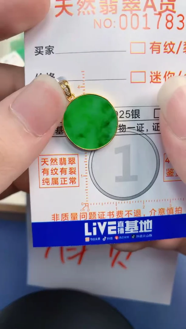 翡翠未镶嵌颈饰       1