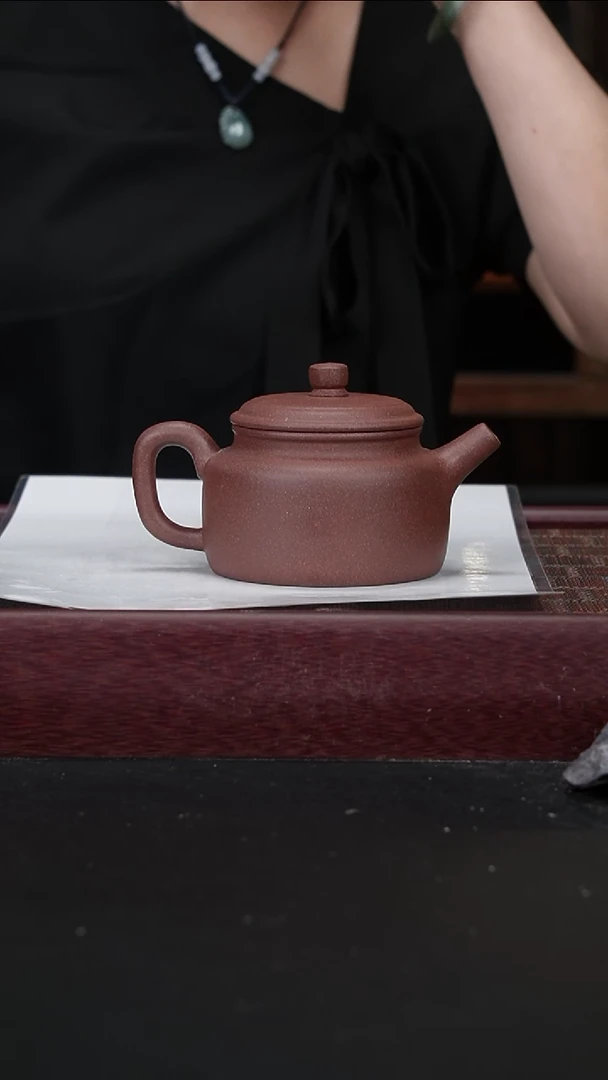 茶壶紫砂ld底槽青 德钟240CC