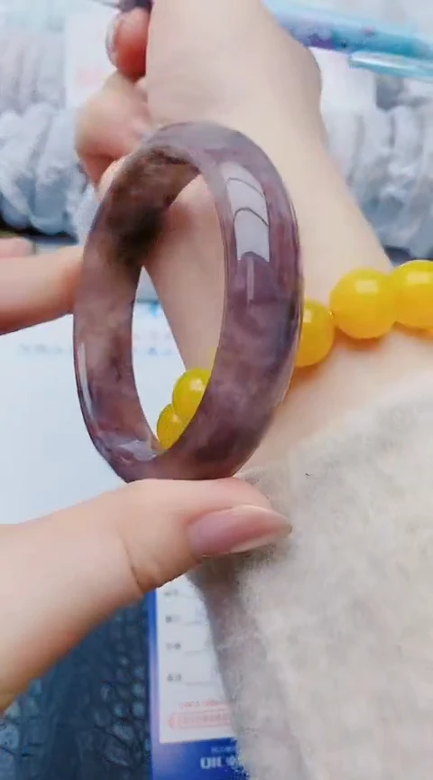 未镶嵌手镯石英质玉z184+61-62