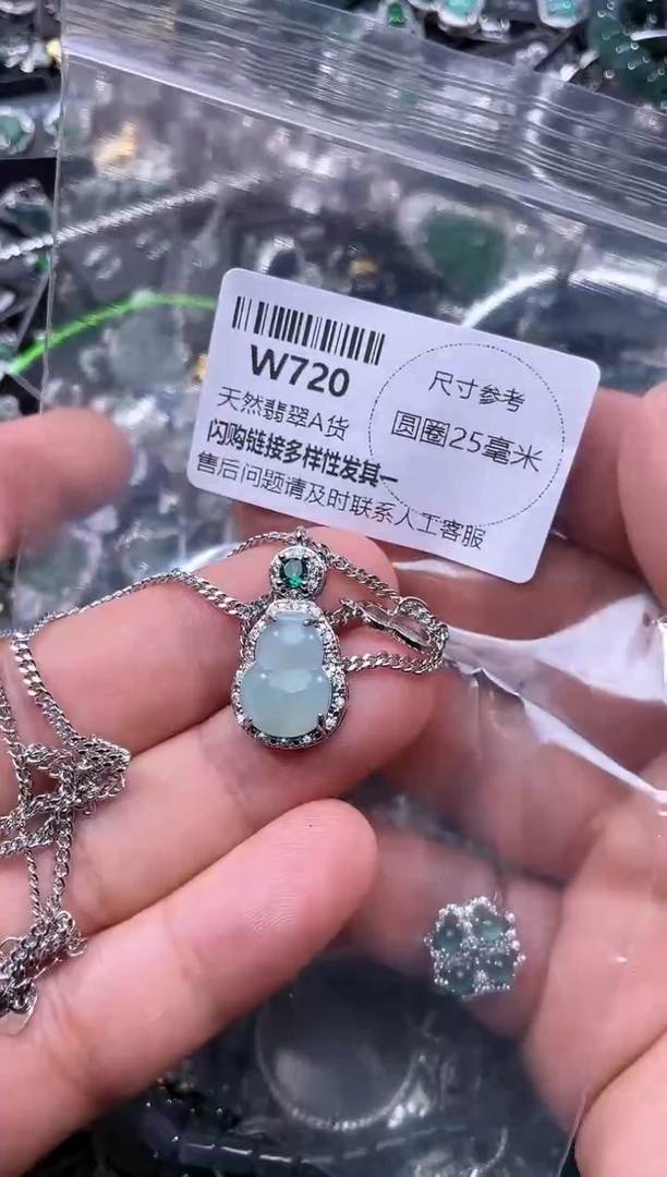 【闪购商品】翡翠颈饰未镶嵌W720项链