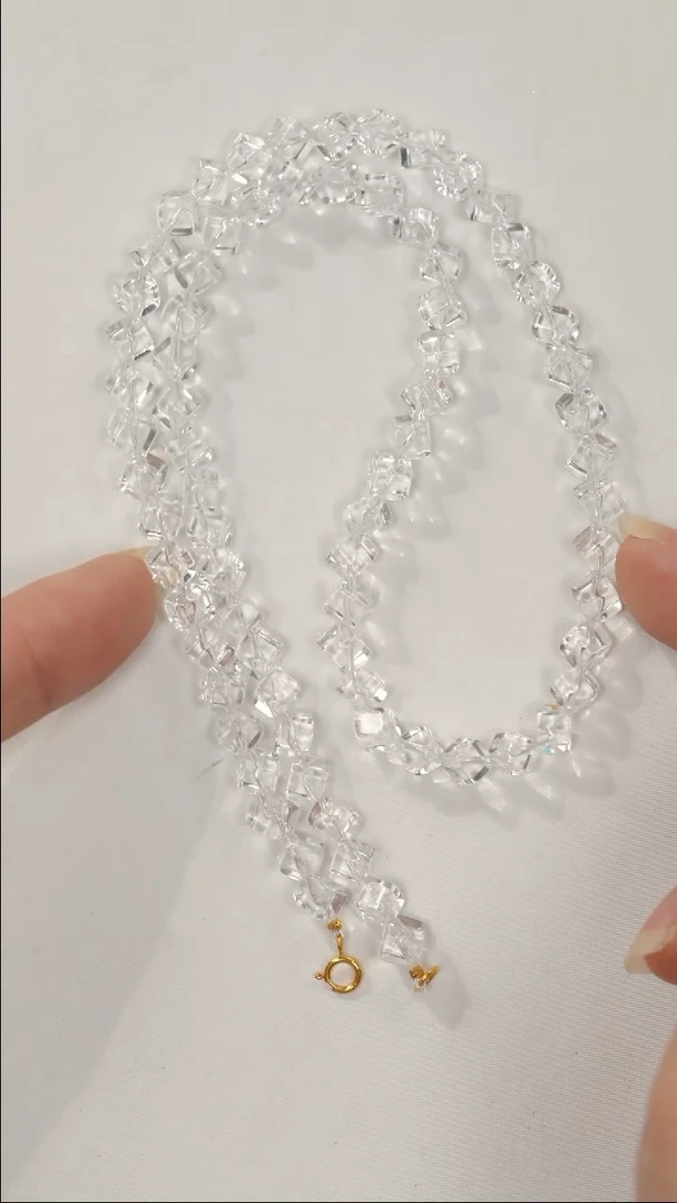 水晶珠宝半成品18K金镶嵌1