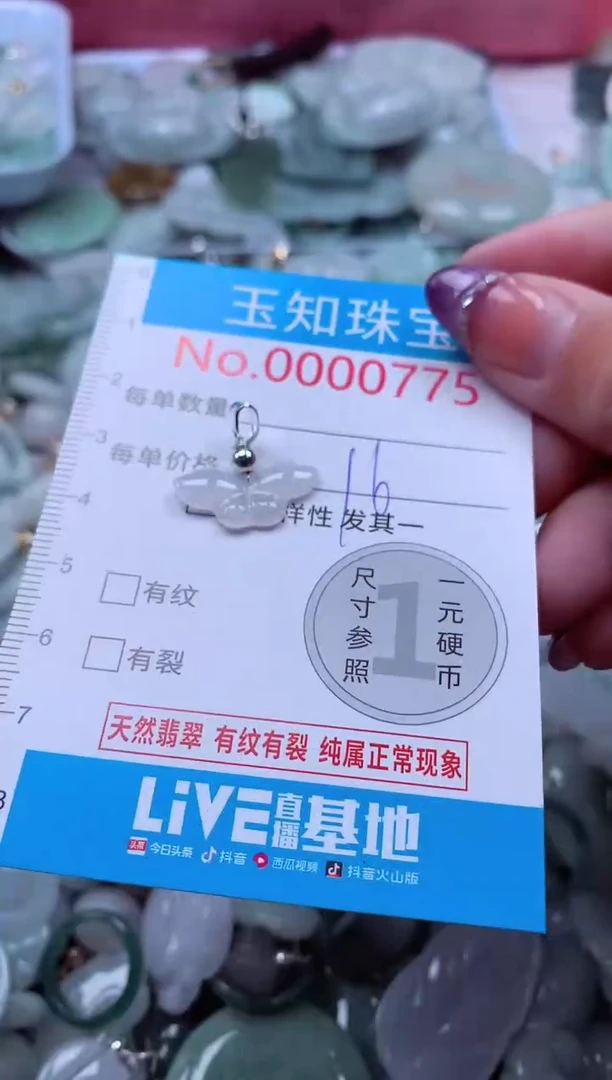 翡翠未镶嵌吊坠(不含链)775