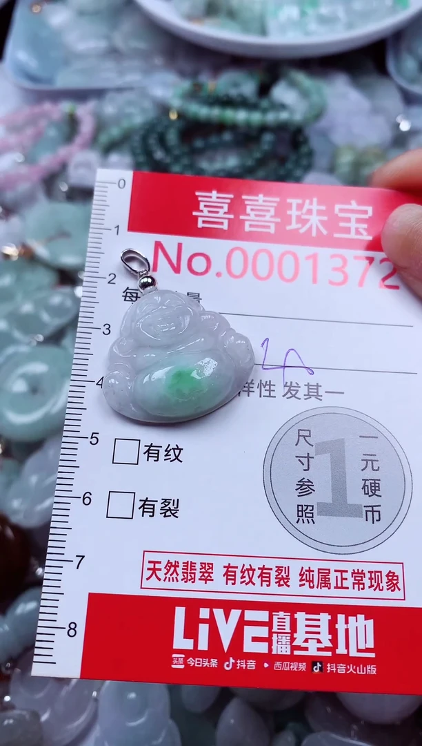 吊坠(不含链)未镶嵌翡翠1372