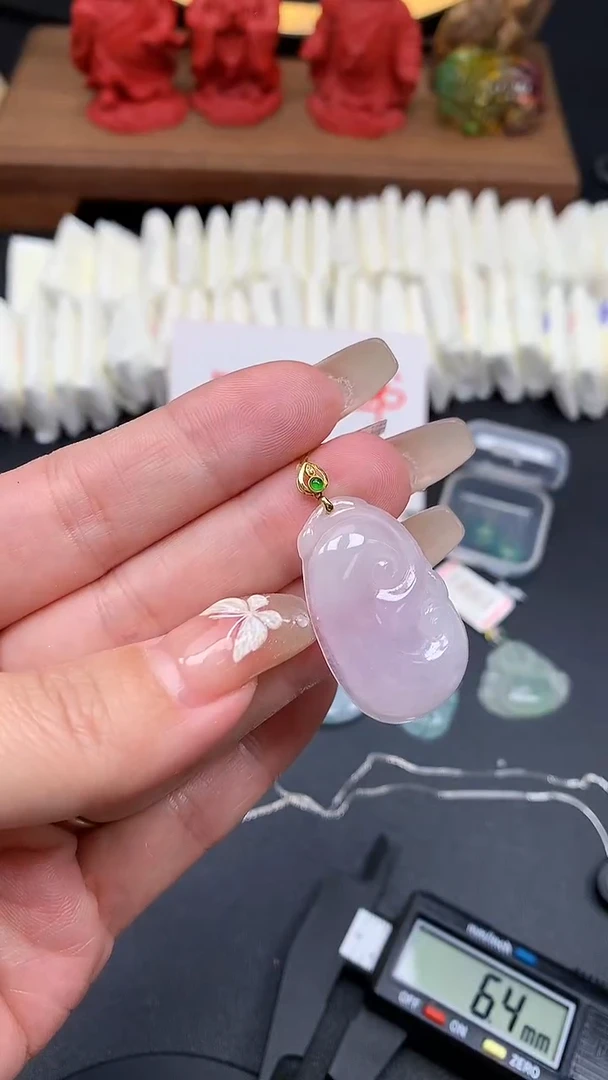 【闪购商品】翡翠吊坠(不含链)18K金镶嵌MS150212