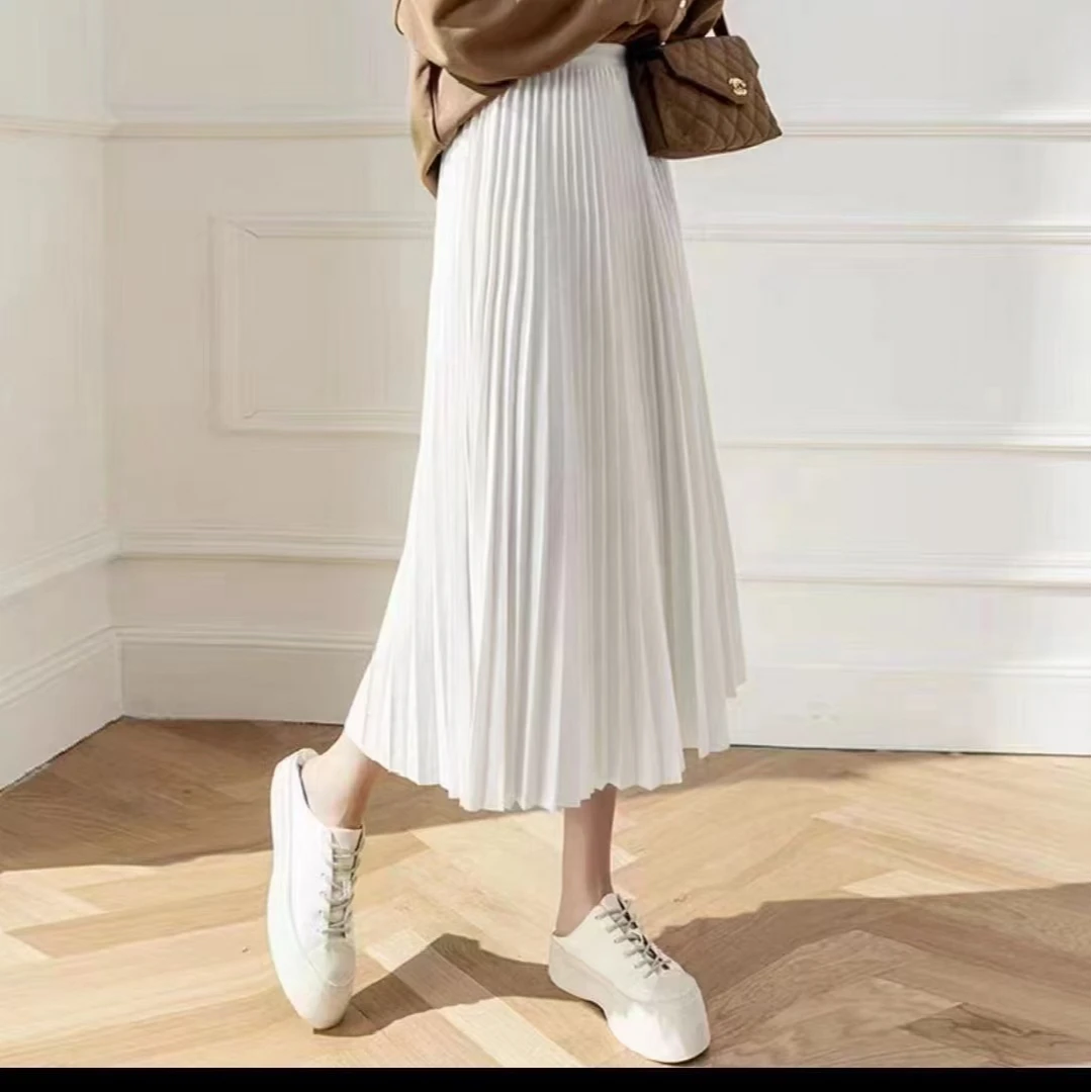 沫姿《百褶》新中式旗袍2025新款百搭夏季薄款日常穿搭百褶裙