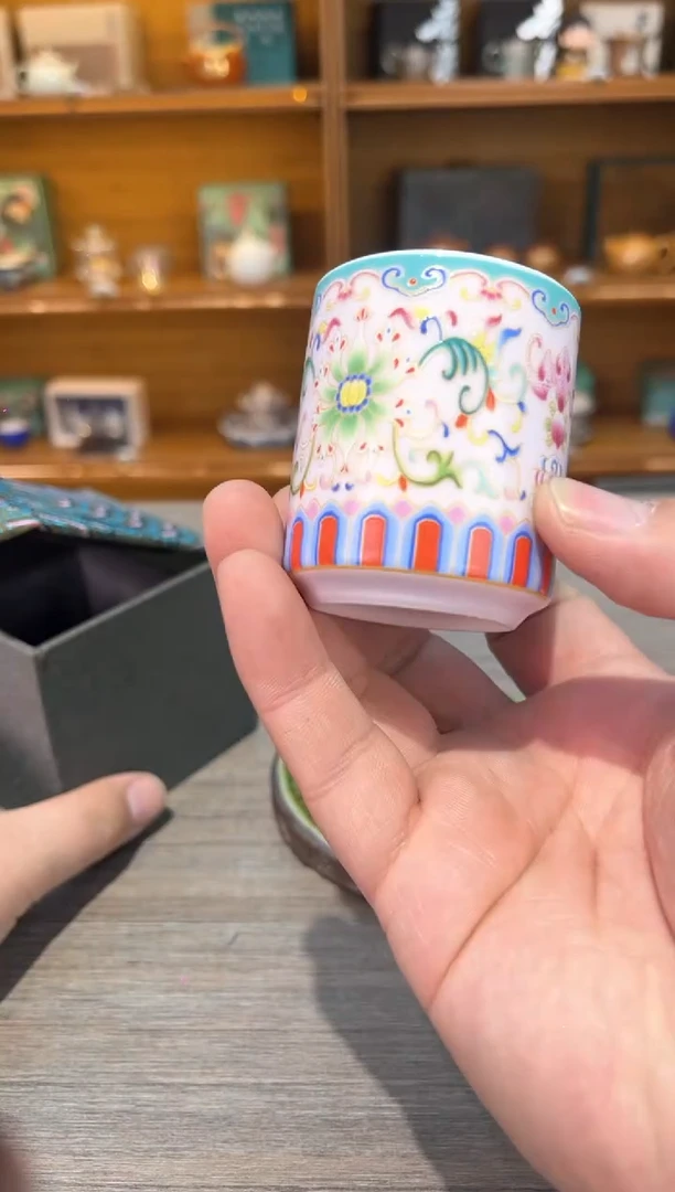 【闪购商品】粉缠扳指杯茶具茶具