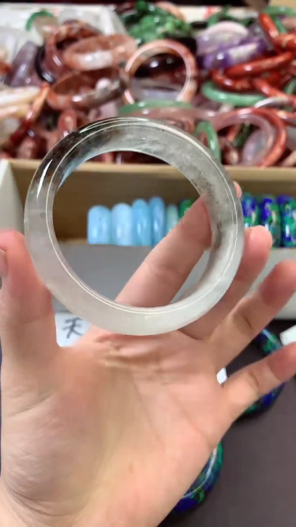 水晶手镯未镶嵌58手镯G713