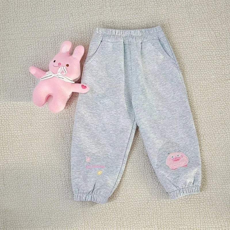 she is rainbow*春日暖阳+百搭又舒适*春款儿童卡通卫裤 D-W313