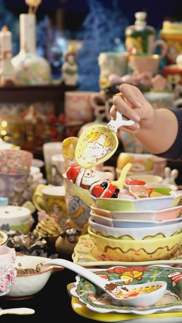 其他陶景德镇釉下彩手绘设计师款陶瓷