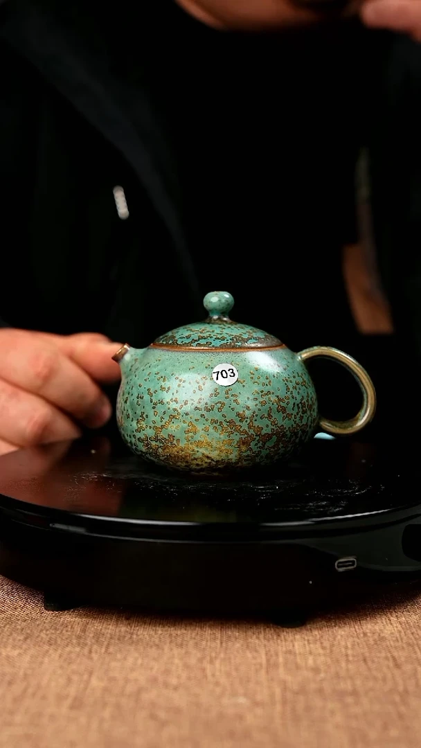 【闪购商品】703#国工一级品原矿钧瓷炉钧釉西施壶