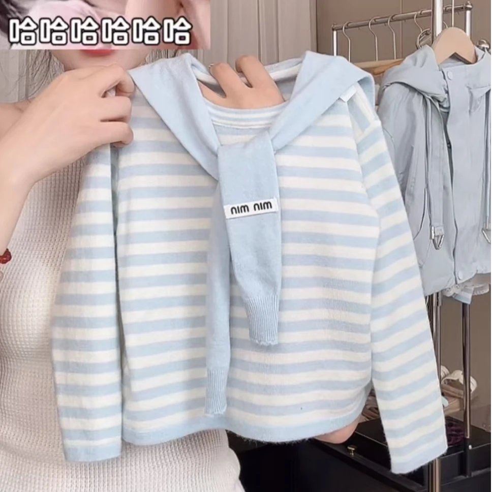 女童春秋季新款针织衫洋气女宝宝披肩长袖毛衣