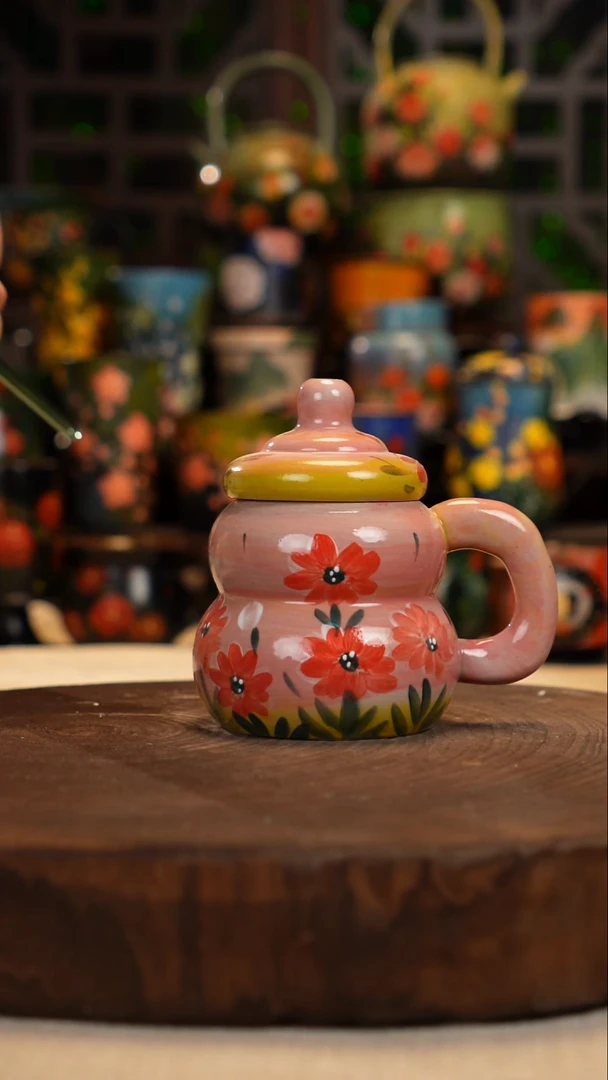 油画   釉下彩  杯子