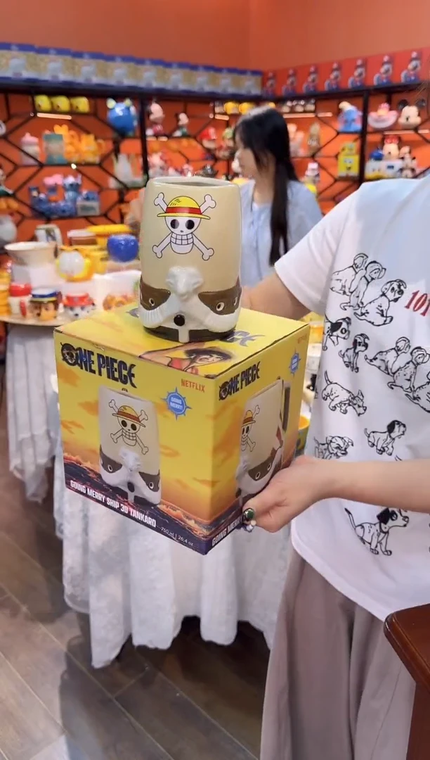 瓷片@@海贼王梅丽号水杯