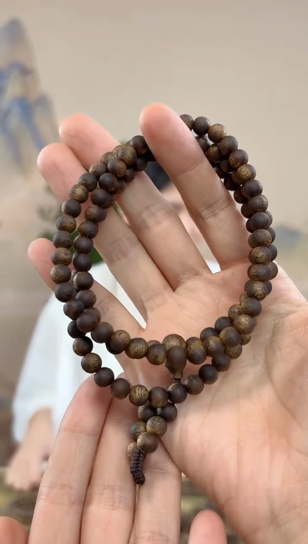 沉香手串海南金沙叶母树06高货多样性发货