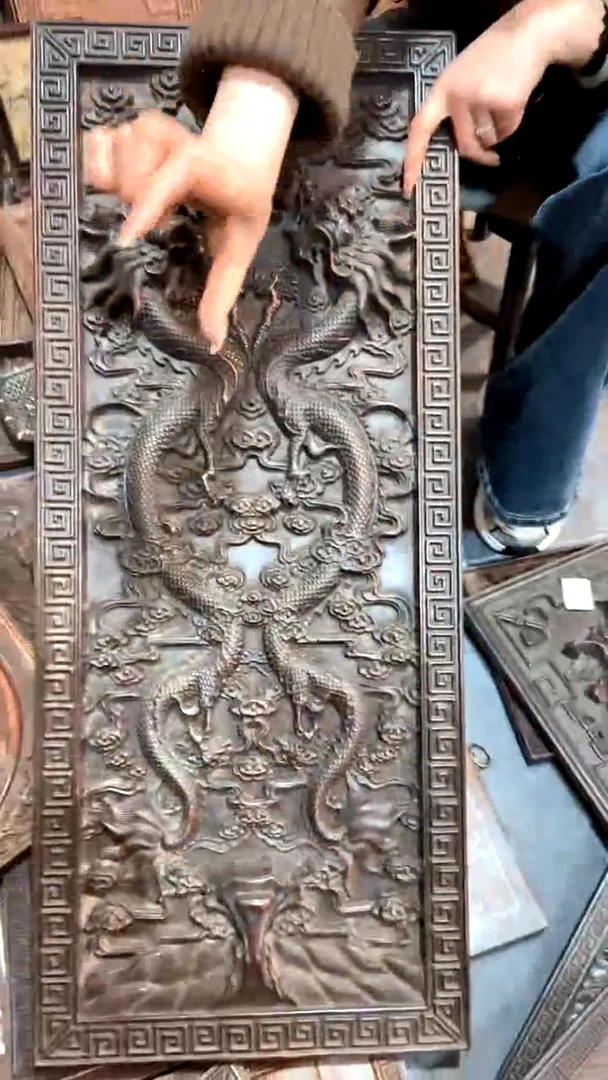 【闪购商品】木A紫檀雕刻板一物一拍以直播间为准