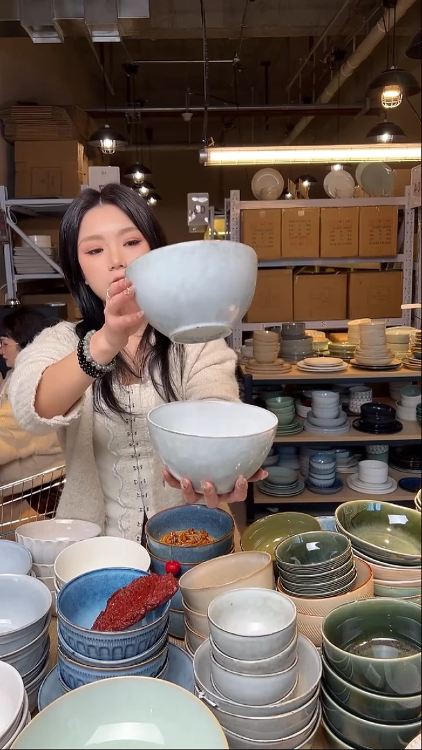 瓷117外贸尾货窑变釉下彩默外微瑕