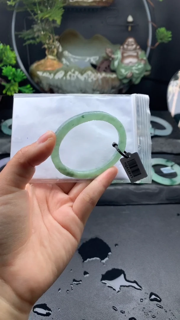 定制翡翠手镯定制未镶嵌叮当50-51