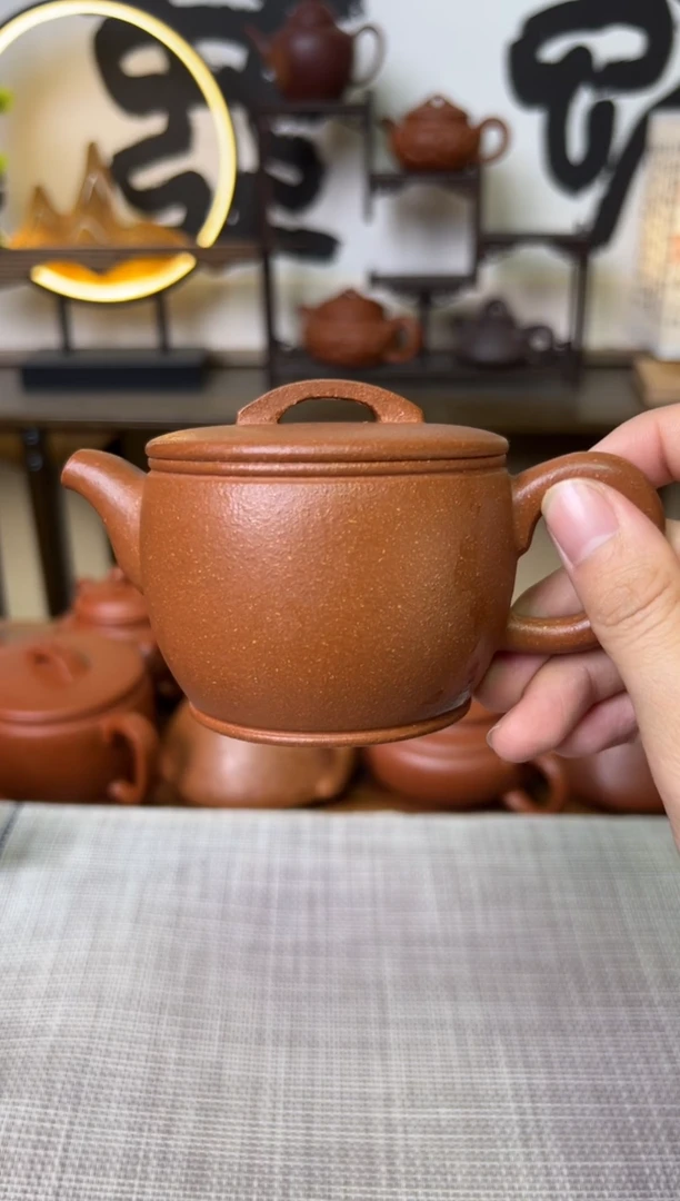 【闪购商品】段泥茶壶独壶黄降坡汉瓦壶150CC