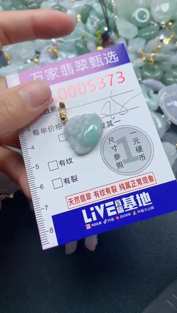 吊坠(不含链)未镶嵌翡翠5373