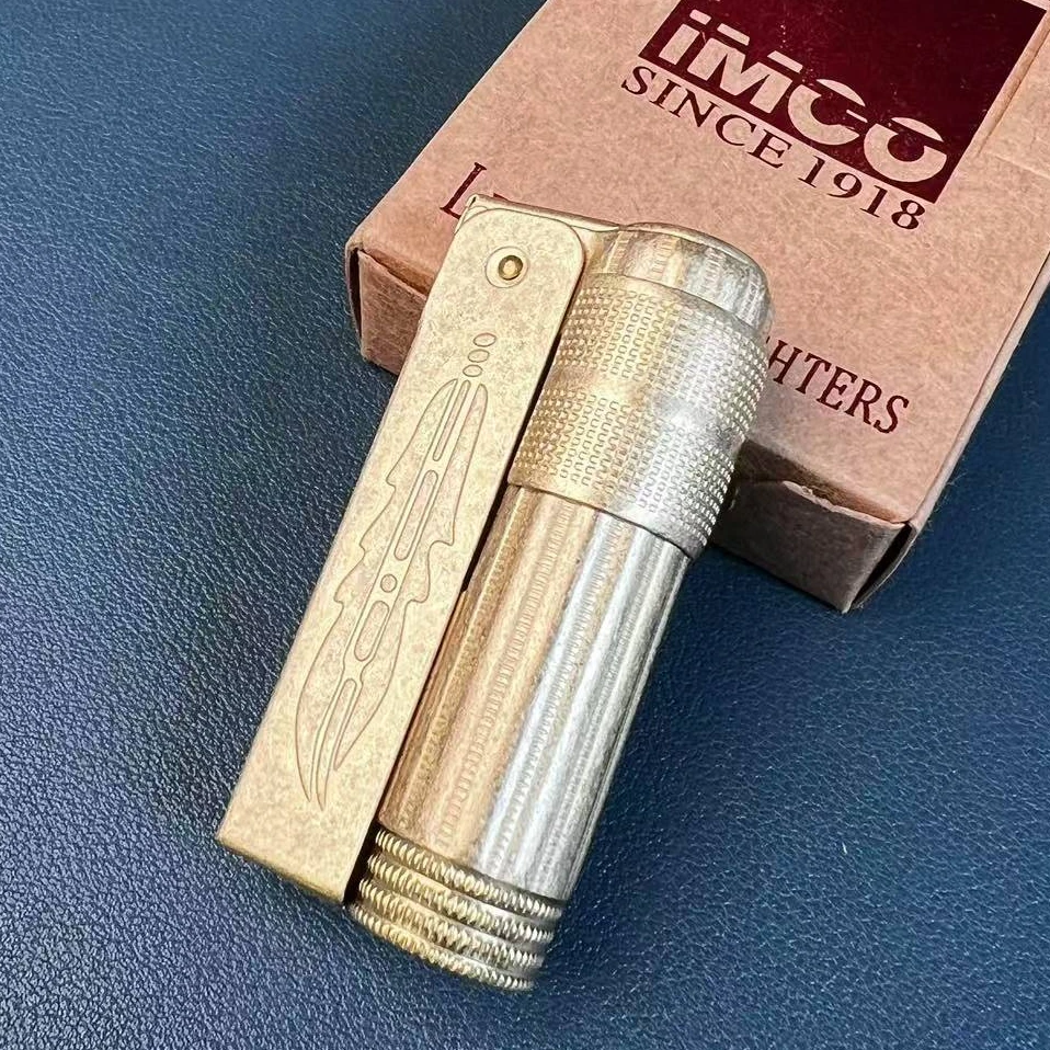 IMCO 全套 6700 原铜滚花羽毛 607 打火机
