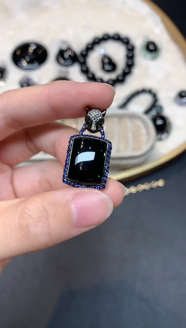 吊坠(不含链)18K金镶嵌翡翠S364|9800