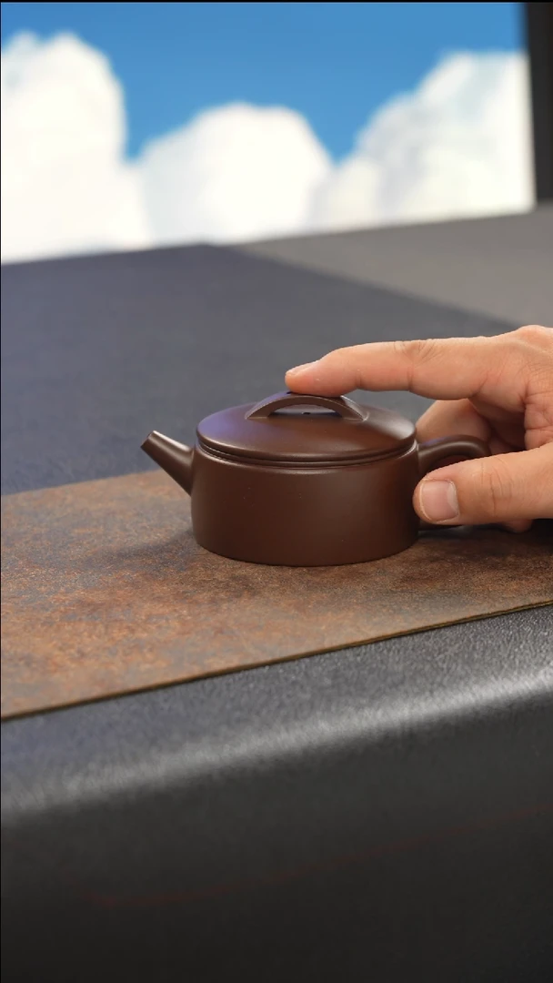 茶壶紫砂汉瓦 紫泥